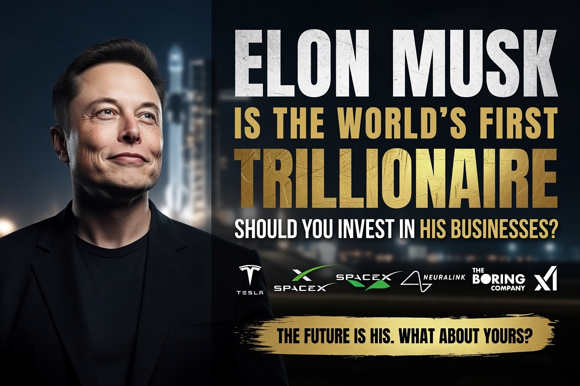 Elon Musk Is The World’s First Trillionaire: Should You Invest In His Businesses
